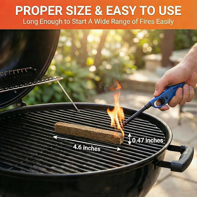 Natural Fire Starter for Campfires: Quick Start Fire Starters Sticks for Grills Outdoor BBQ Firepit Indoor Fireplaces & Wood Stove - Odorless Charcoal Firestarter Cubes 45 Count