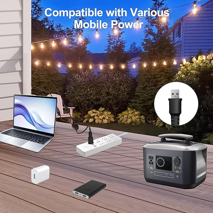 BLIATLUS 120FT Solar String Lights Outdoor Waterproof with Remote Control Solar Patio Lights 30+2 shatterproof LED ST38 Bulbs for Porch Garden Market Bistro Patio Backyard Fence