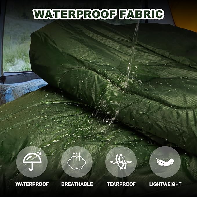 Sleeping Bags for Adults Cold Weather & Warm - Backpacking Camping Sleeping Bag for Kids 10-12, Girls, Boys - Lightweight Compact with Compression Sack