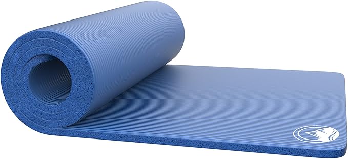 Foam Sleeping Pad for Camping - 1.25-Inch-Thick Waterproof Sleep Pad with Carry Straps for Cots, Tents, or Sleepovers by Wakeman Outdoors (Black)