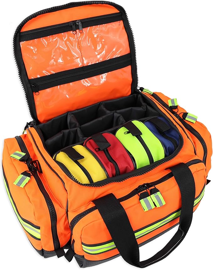 Lightning X Premium Stocked Modular EMS/EMT Trauma First Aid Responder Medical Bag + Kit