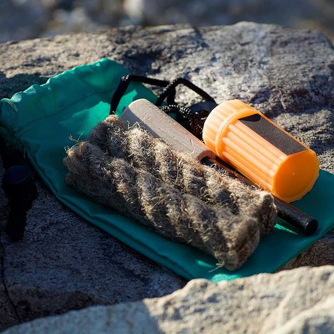 Hiker's Gold Fire-Starting Kit for Hiking, Backpacking, Camping