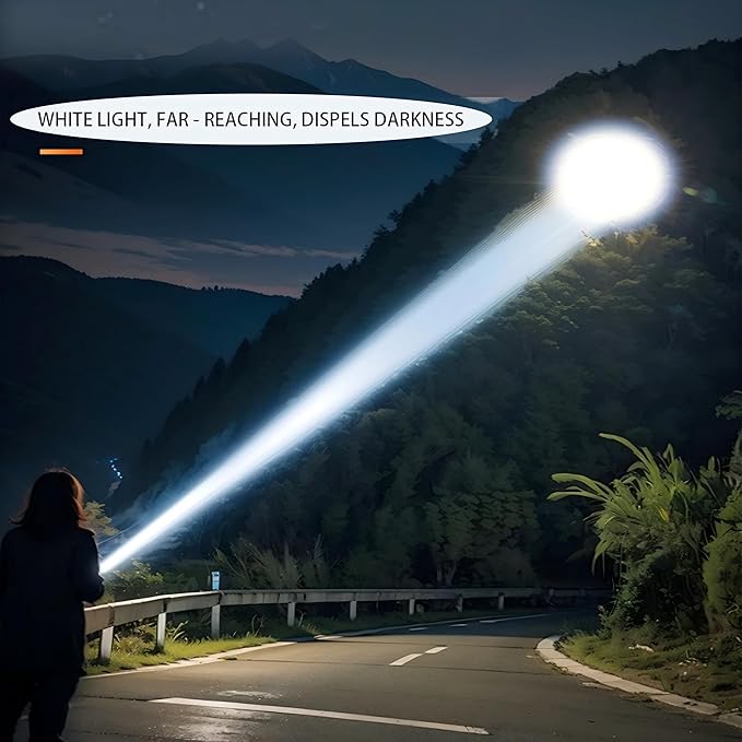Rechargeable Flashlights High Lumens，Super Bright High Lumens Led Flashlights，6 Modes Zoomable Linternas，Small Flashlights Powerful，Suitable for Hiking Camping and Family Emergencies