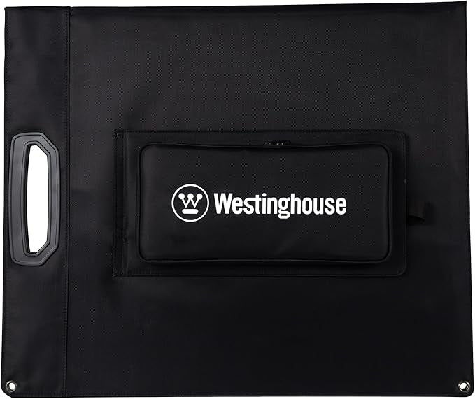 Westinghouse Portable 100W Solar Panel for Portable Power Stations, iPhone, iPad, Tablets, Laptop, with QC 3.0 USB and USB-C ports, DC Output, for Outdoors, Camping, RVs, and Travel