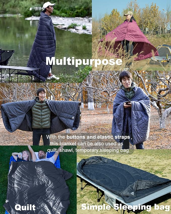 iClimb 3M Thinsulate Insulation Warm Camping Blanket Ultralight Compact
