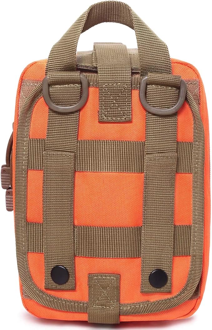 Molle Tactical Medical Pouch - Sturdy 600D Nylon Rip-Away EMT First Aid Bag (Bag Only)
