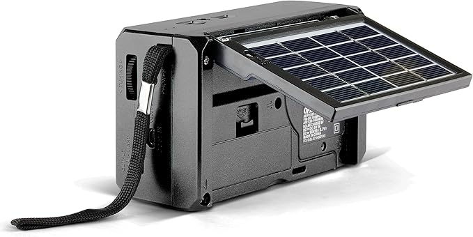 QFX R-37 6-Band (AM, FM, SW1 - SW4) Bluetooth LED Flashlight Solar Radio (2021 Model)