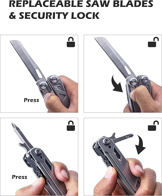 RUSH DEER Multi-Tool 18-in-1 Essential Survival Tools and Multitools Plier,Versatile Camping Tool Kit-Gift for Men-ultimate versatile toolkit For DIY,Outdoor