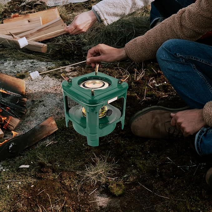 Garneck Outdoor Stove Portable Kerosene Stove – Camping Heater Barbecue Burner for Outdoor Cooking Emergency Heating Hiking Picnic Survival Gear