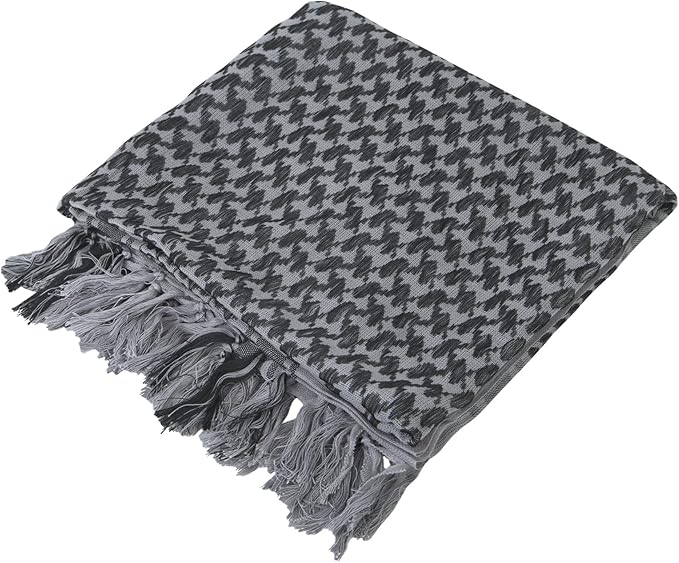 Aonal Military Shemagh Tactical Desert Scarf, 100% Cotton Keffiyeh Neck Head Scarf Wrap for Men Women