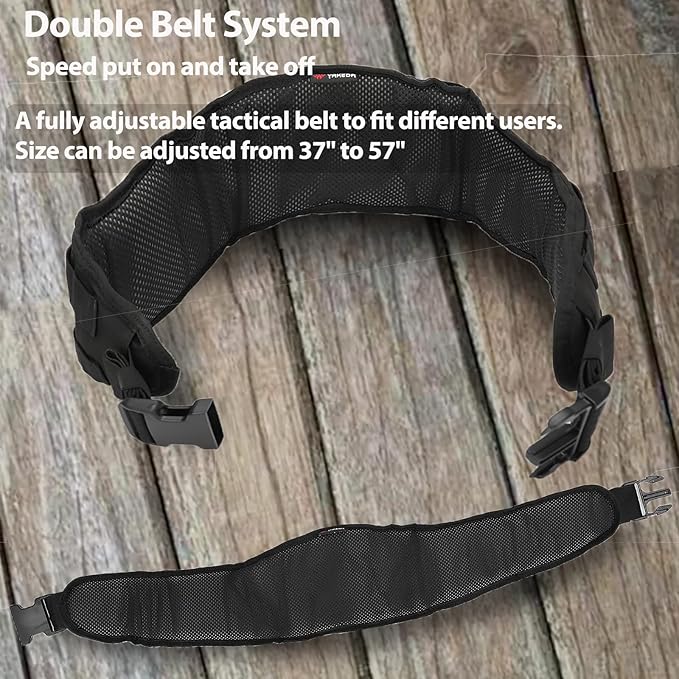 YAKEDA Tactical Battle Belt Duty Belt Law Enforcement Utility Belt Police Belt Set 5 PCS