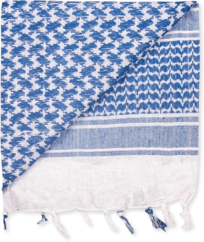 M MCGUIRE GEAR Shemagh Tactical Scarf, Middle Eastern Desert Hood, Bandana, Keffiyeh, Military Style, 100% Cotton, 42" x 42"