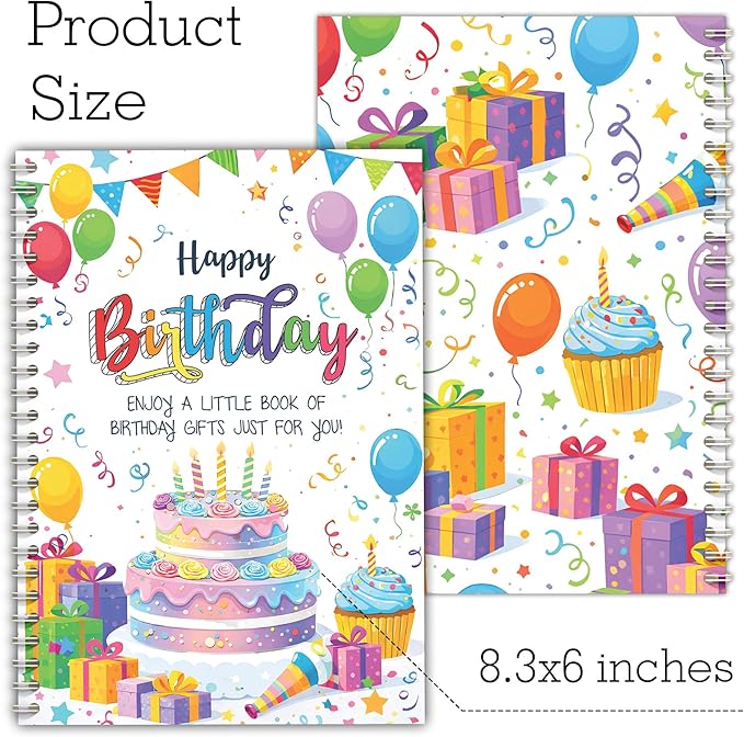 Birthday Gift Card Book 2026, Happy Birth day Gift Card Booklet Holder Organizer, Money Holder Book, Best Friend Birthday Gifts for Women Men Mom Dad Coworker Teen Adult
