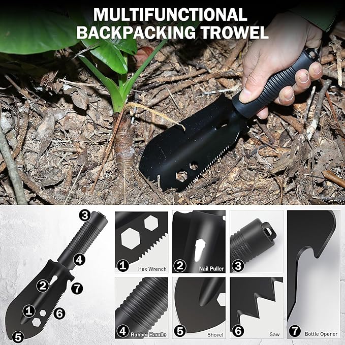 Survival Kit, Survival Gear and Equipment 258 PCS with Water Filter, Emergency Tent, LED Lantern, First Aid Kit Supplies, 25L Backpack for Family, Outdoor Camping, Hiking Gifts for Men Christmas