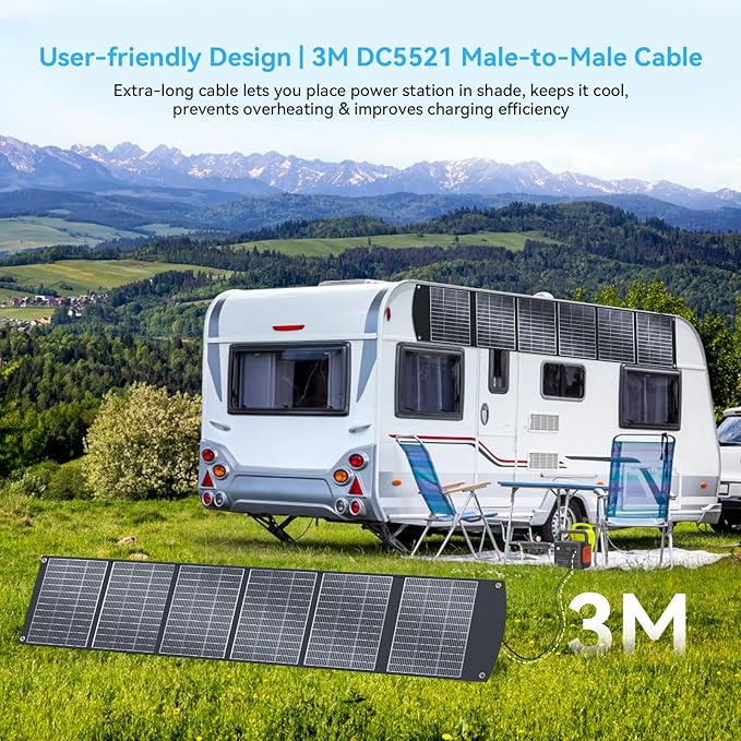 400W Portable Solar Panel for Most Power Stations, Foldable & Lightweight Solar Suitcase with Kickstands, 40V MC4 & Multi-Output for Solar Generators, RVs, Camping, and Outdoor Use
