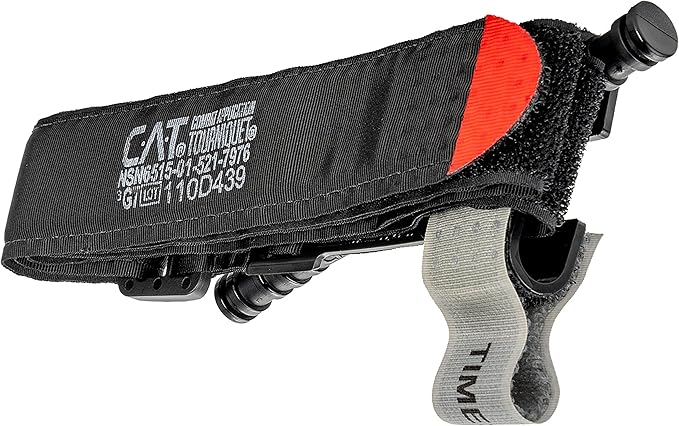 North American Rescue C-A-T Combat Application Tourniquet (Black) NAR Genuine Gen 7 CAT Gray Time-Stamped Military Issued (30-0001)