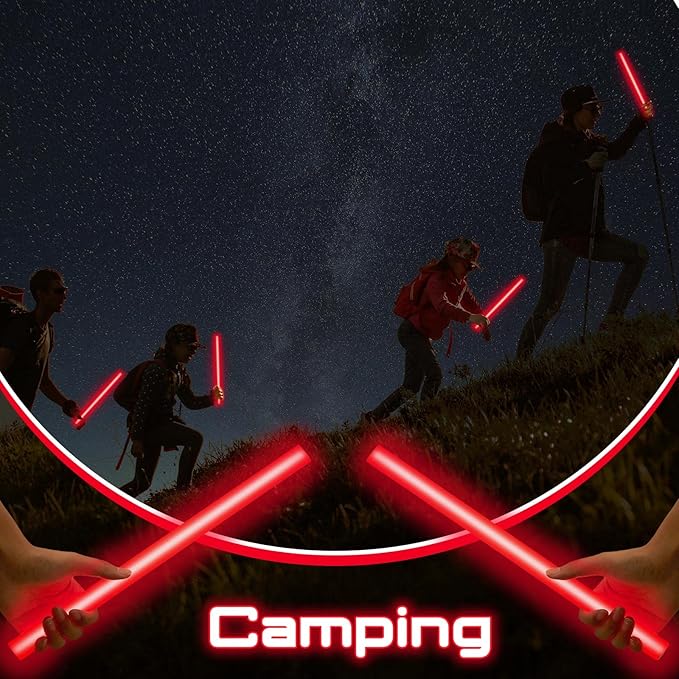 Lewtemi 10 Pcs Large Glow Sticks Big Giant Jumbo Halloween Christmas Emergency Light Stick for Camping Accessories, Survival Kit