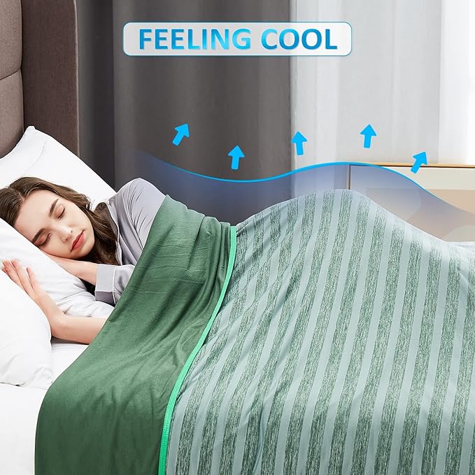 Guohaoi Cooling Blankets for Hot Sleepers,Arc-Chill Q-Max >0.5 Cool Fiber,100% Oeko-Tex Certified,Twin Full Size Lightweight Summer Cool Blanket for Travel/Outdoor Ultra Cold Breathable,60''x90''