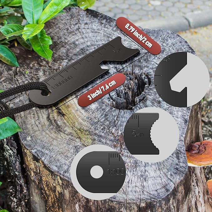 BBTO Striker Scraper Ferrocerium Rod Scraper Steel Ferrocerium Rod Striker Flint Fire Starter with Keychain Ring for Survival Drilled, Emergency, Camping, Backpacking, Hiking, Bush-Craft