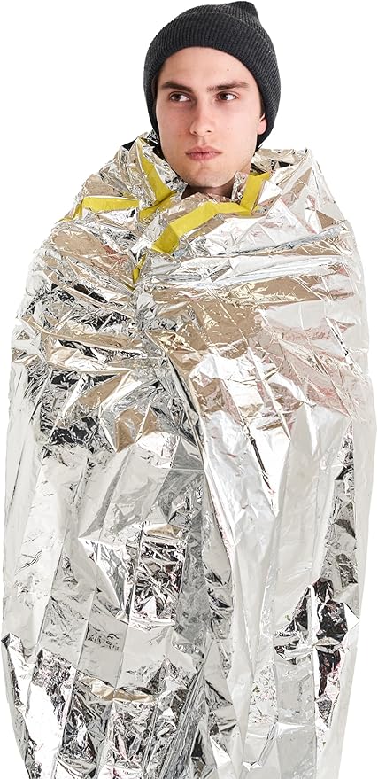 Coghlan's Emergency Bivvy Sleeping Bag - Lightweight Thermal Survival Shelter for Camping, Hiking & Outdoor Emergencies - Compact Mylar, Waterproof & Windproof (36" x 84")