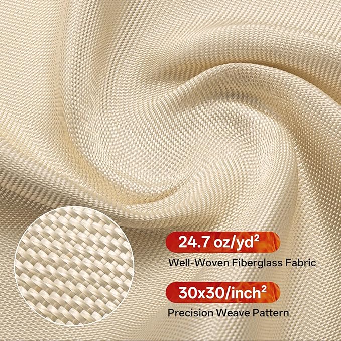 Welding Blanket Fire Resistant Large 4x6 ft - Fiberglass Flame Retardant Fabric 1022 °F High Temp Heat Shield Blankets Insulation Mat for Soldering, Grill, Industrial, Smoker, Camping