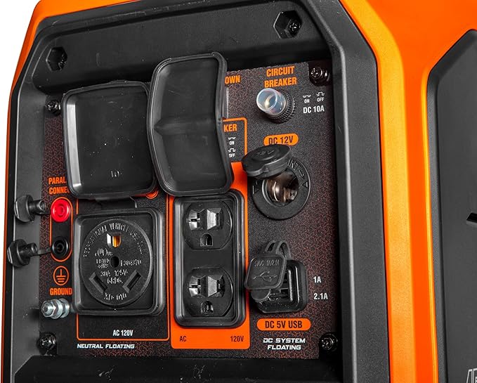 WEN 4500-Watt Inverter Generator, RV-Ready, Quiet, Portable, Gasoline powered and Lightweight with Fuel Shut Off (56432i)