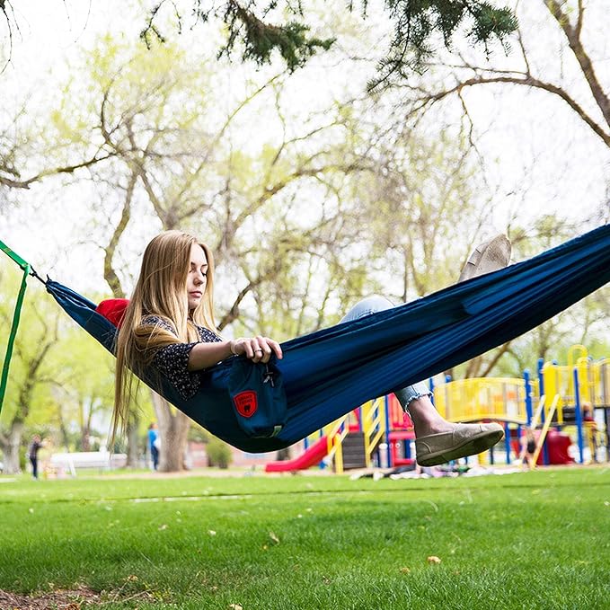 Grand Trunk Ultralight Camping Hammock - Lightweight and Portable Travel Hammock for Camping, Hiking, Backpacking, Beach, and Other Travel, Green