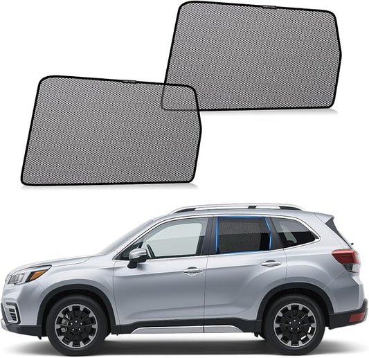 ZATOOTO Car Window Shades Forester 2019-2024 for Rear Window | Car Window Covers 2-Pack Baby & Pet | Blocks 99% UV & Heat | Breathable Mesh Privacy Screen | Bug-Free Design for Camping & Travel
