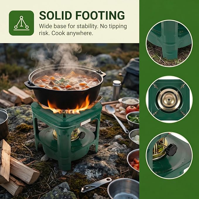 Garneck Outdoor Stove Portable Kerosene Stove – Camping Heater Barbecue Burner for Outdoor Cooking Emergency Heating Hiking Picnic Survival Gear