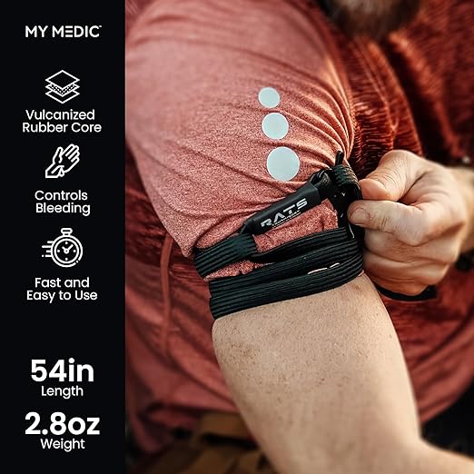 My Medic - RATS Tourniquet System, Quick-Apply Emergency Tourniquet, First Aid, Survival Gear, Compact & Versatile Hemorrhage Control Medical Tool - Black