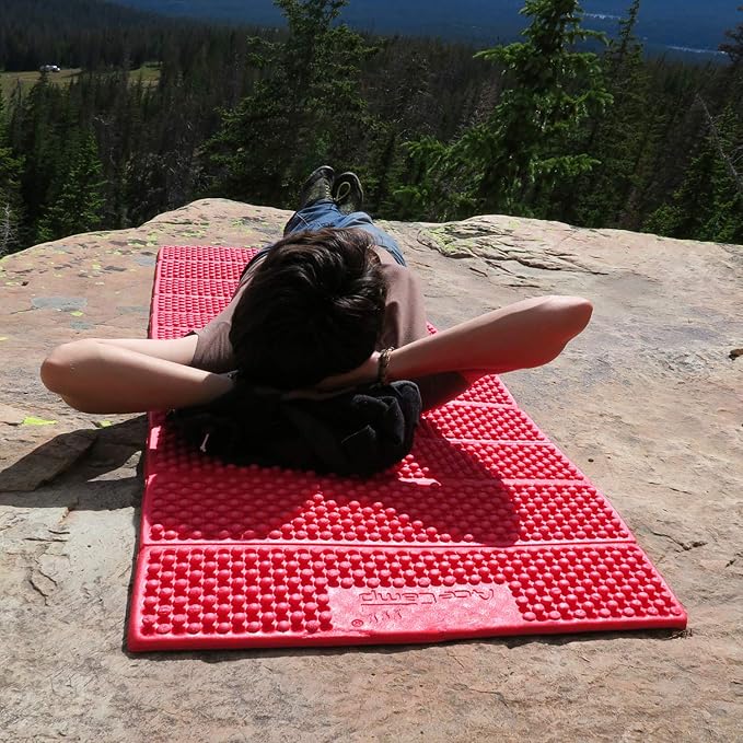 AceCamp Portable Foam Sleeping Pad, Full Length Accordion Sleeping Mat for Camping & Hiking, Lightweight, Soft & Compact Cushion for Sleeping Bag, Comfort, Tent, Rocky Terrain