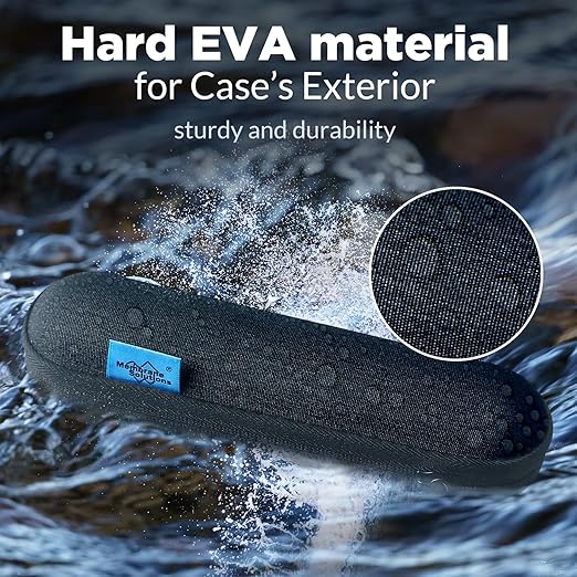 Membrane Solutions Travel Carrying Case Water Filter Cover Portable Organizer Bag for 7.1inch Personal Water Filter Straw Cover Hard-Shell EVA Storage Protective Case(7.8X 2.6X 2.6 Inch), Shockproof