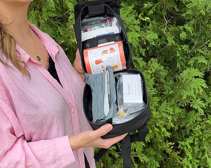 Trauma Survival Kit V2 | Compact Waterproof Emergency Kit with 82 Pieces | Military-Grade Survival Gear for First Aid, Outdoor Adventures, and Emergency Preparedness