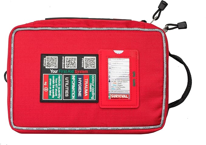 SURVIVAL Workplace/Home First Aid Kit USA - Premium First Aid Kit for Home & Workplace Emergencies - 152 Pieces