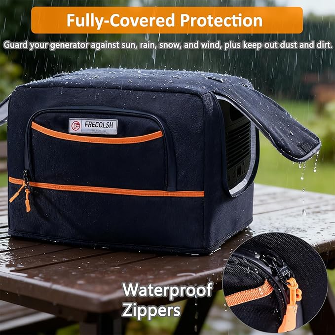 Dust Cover Compatible with Jackery HomePower 3000 Portable Power Station – Water-Resistant Protective Cover with Pockets & Vent Design for Jackery HomePower 3000 (3600W/7200W Surge)r