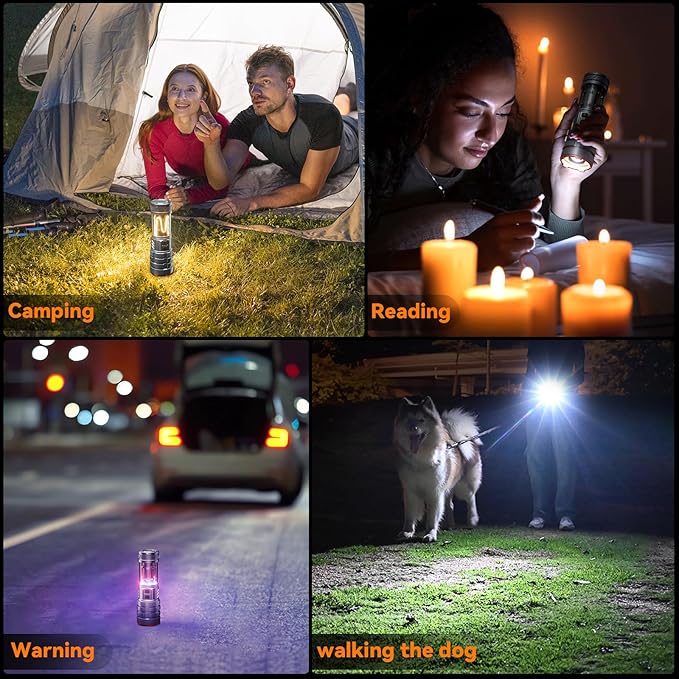 ADDplus Camping Flashlights,90000 Lumens 5000mAh Super Bright High Lumens Rechargeable Flashlight with 11 Modes,Waterproof,Adjustable LED Multi-Flashlight for Car,Outdoor,Camping,Walking,Tactical