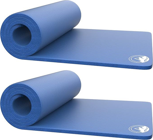 Foam Sleeping Pad for Camping - 1.25-Inch-Thick Waterproof Sleep Pad with Carry Straps for Cots, Tents, or Sleepovers by Wakeman Outdoors (Black)
