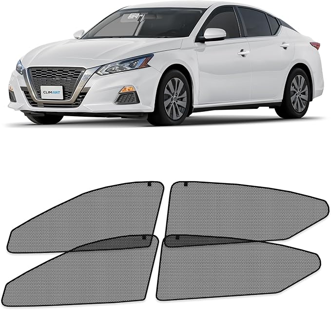 CLIM ART Magnetic Car Window Shades for Nissan Altima 2019-2026 – Custom-Fit Sun Blocker Curtains, Side Window Covers, Essential Car Accessories for Camping, Baby, and Privacy Protection - MS0118