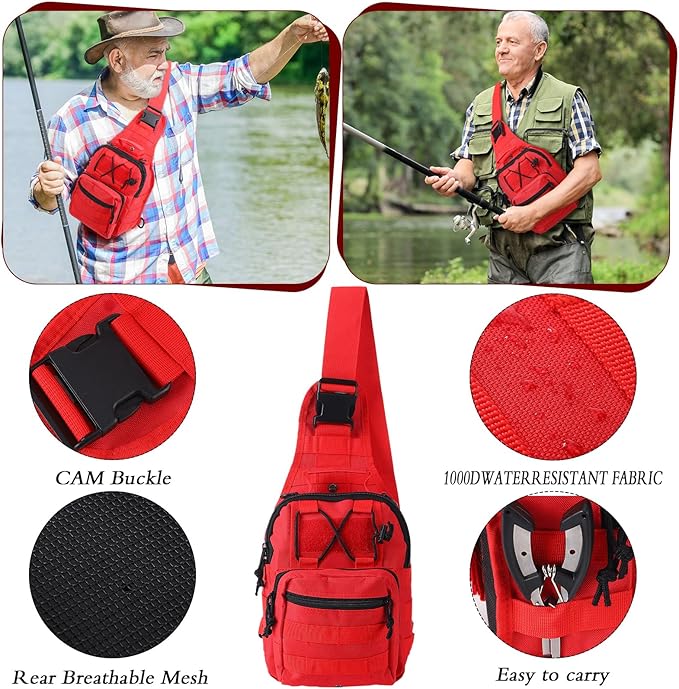 Sosation 134 Pcs Fishing Tool Fishing Tackle Box Kit and Equipment for Adults Beginner Gift, Hook Remover, Pliers Kit, Backpack Tackle Container Lures, Lip Gripper, Weigh Scale