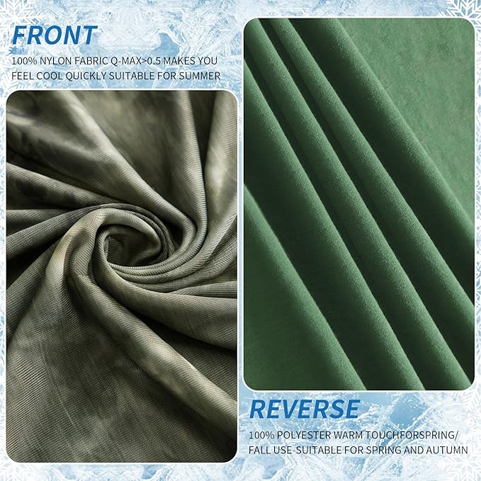 Guohaoi Cooling Throw Blanket for Hot Sleepers,Decortive Tie Dye,Arc-Chill Q-Max >0.5Cool Fiber,100% Oeko-Tex Certified,Lightweight Summer Cool Blanket for Ultra Cold Breathable,Keep Cool,50''x70''