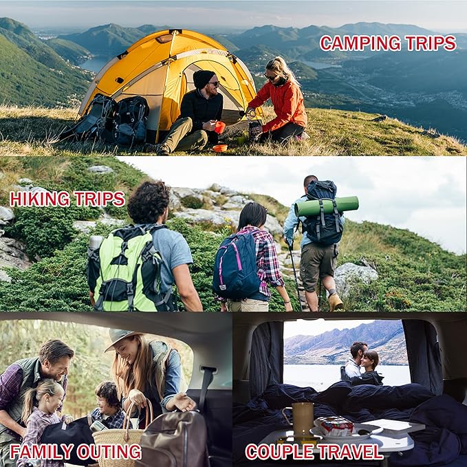 Ultralight Down Sleeping Bag for Adults with 600 Fill Power, Compact All Seasons Sleeping Bag for Backpacking, Hiking and Camping