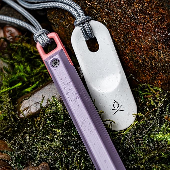 Überleben | Hexå PRO Ferro Rod Fire Starter Survival Tool – Up to 26,000 Strikes, 1/2" Thick Hexagon Fire Steel with Striker & Lanyard – Waterproof Camping Essentials