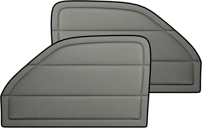 Extra-Thick Front Door Window Covers(Pair) for Chevy Express/Gmc Savana Van Van, Magnetic Insulated Blackout Window Sunshade, Foldable Design, AllSeasonGuard Pro