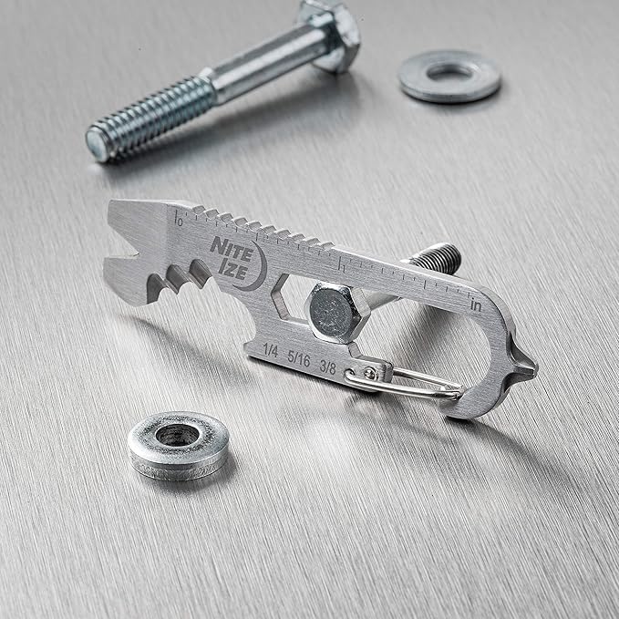 Nite IZE KMTSE-11-R3 DoohicKey Keychain Multi Tool, 1 Count (Pack of 1), Stainless Steel