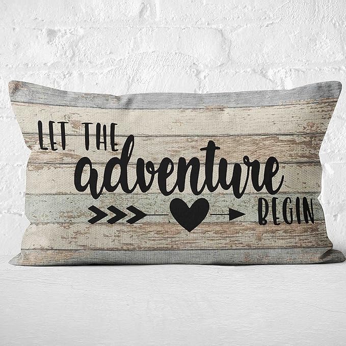 Camper Decor Pillow Covers - Two-Sided Printing 20 x 12 RV & Camper Decor, Gifts for RV Owners