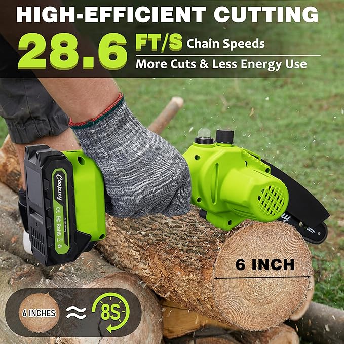 CEEPUY Mini Chainsaw Cordless,[2026 Upgraded] Electric Saw Gifts for Men Dad Husband Gardener, Cool Gadgets for Men 2026, Stocking Stuffers for for Women