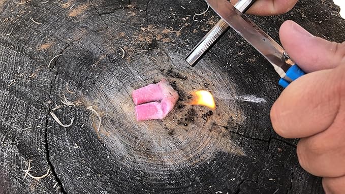 Generic Southwest Survival Fire Plugs-(50) Waterproof,Windproof Fire Starters with 5+ Minute Burn for Emergencies, Survival, Campfires,Hiking,Fire Place,Bushcraft, Bugout Bags - Made in The USA, Pink