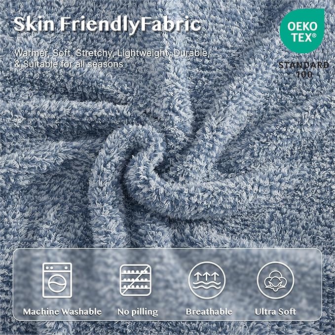 WRENSONGE Throw Blanket Cationic Dyeing Blue Soft Cozy Fluffy Warm Hand Made Throw Blankets for Couch, Sofa, Chair, Bed, Camping, Picnic, Travel Lightweight Bed Blanket - 50"*70"