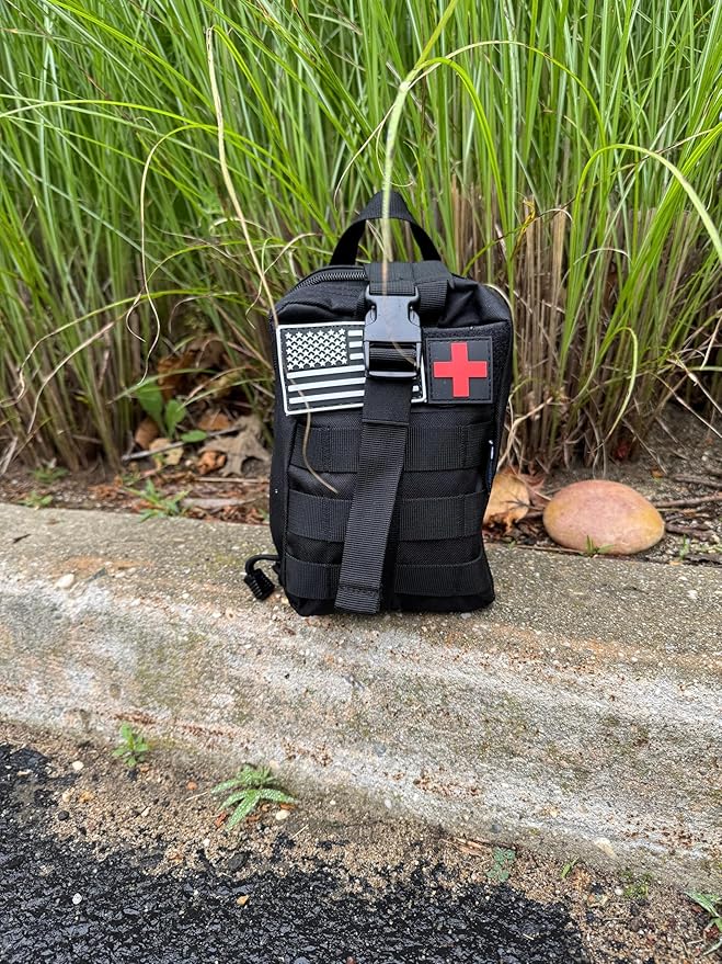 Trauma Survival Kit V2 | Compact Waterproof Emergency Kit with 82 Pieces | Military-Grade Survival Gear for First Aid, Outdoor Adventures, and Emergency Preparedness