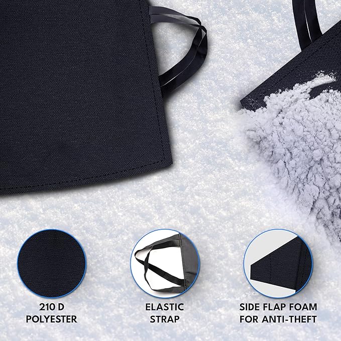 Autovir Truck Windshield Cover for Ice and Snow, SUV Snow Cover, Frost Cover Gives Protection from Snow and Ice, Car Cover for Snow, Winter Car Accessories | XX-Large (75" x 43")